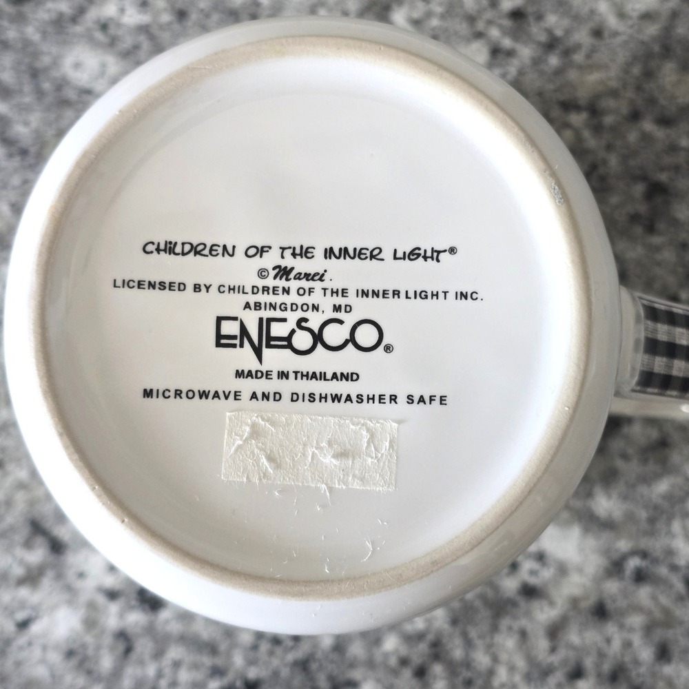 Children of the Inner Light Sister In Law Mug White Black‎ Gingham Handle Marci - Picture 11 of 11